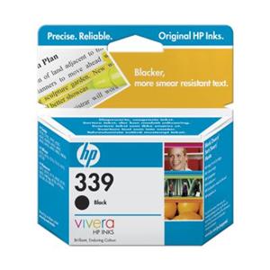 HP No. 339 siyah mürekkep püskürtmeli baskı kartuşu (21 ml)
